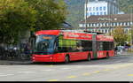 VB Biel  - Hess Trolleybus Nr.96 unterwegs auf der Linie 3 bei den Haltestellen vor dem Bahnhof Biel am 14.10.2026
