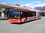 Chur Bus - Mercedes Citaro GR 155856 unterwegs vor dem Bahnhof in Chur am 26.03.2016