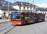 Chur Bus - Mercedes Citaro GR 155858 unterwegs vor dem Bahnhof in Chur am 26.03.2016