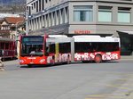 Chur Bus - Mercedes Citaro GR 155859 unterwegs vor dem Bahnhof in Chur am 26.03.2016