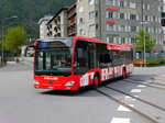 Chur Bus - Mercedes Citaro  GR 97508 vor dem Bahnhof in Chur unterwegs auf der Linie 4 am 15.05.2016
