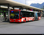 Chur Bus - Mercedes Citaro GR 155854 unterwegs auf der Linie 4 vor dem Bahnhof in Chur am 19.08.2018