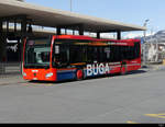 Chur Bus - Mercedes Citaro GR 97510 unterwegs bei den Bushaltestellen vor dem Bahnhof in Chur am 19.02.2021