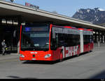 Chur Bus - Mercedes Citaro GR 97514 unterwegs bei den Bushaltestellen vor dem Bahnhof in Chur am 19.02.2021