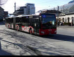 Chur Bus - Mercedes Citaro GR 155859 unterwegs bei den Bushaltestellen vor dem Bahnhof in Chur am 19.02.2021