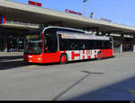 Chur Bus - MAN Lion`s City GR 97513 unterwegs bei den Bushaltestellen vor dem Bahnhof in Chur am 19.02.2021