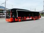 Stadtbus Chur - MAN Lion`s City Hybrid  GR 97513 unterwegs vor dem Bahnhof in Chur am 18.09.2012