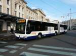 TPG - Mercedes Citaro  Nr.1195 GE  961269 unterwegs auf der Linie 25 in der Stadt Genf am 11.01.2014