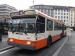 TPG - Trolleybus Nr.663 unterwegs auf der Linie 3 in der Stadt Genf am 09.05.2014
