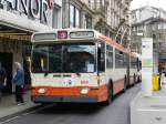 TPG - Trolleybus Nr.668 unterwegs auf der Linie 3 in der Stadt Genf am 09.05.2014