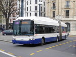 TPG - Trolleybus Nr.739 unterwegs auf der Linie 3 in der Stadt Genf am 09.04.2016