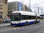 TPG - Trolleybus Nr.757 unterwegs auf der Linie 19 in der Stadt Genf am 09.04.2016