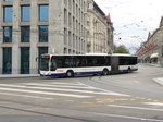 TPG - Mercedes Citaro Nr.169 GE 960553 unterwegs auf der Linie 5 in der Stadt Genf am 09.04.2016