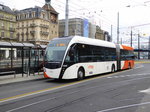 TPG - Trolleybus Nr.1602 unterwegs auf der Linie 7 in der Stadt Genf am 09.04.2016