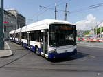 tpg - Hess Trolleybus Nr.784 unterwegs auf der Linie 10 in der Stadt Genf am 03.06.2017