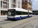 tpg - Hess Trolleybus Nr.748 unterwegs auf der Linie 3 in der Stadt Genf am 03.06.2017