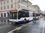 TPG - Mercedes Citaro Gelenkbus Nr.155 GE 960... unterwegs auf der Linie 8 in Genf am 31.12.2008