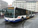 TPG - Mercedes Citaro Gelenkbus Nr.185 GE 960569 unterwegs auf der Linie 9 in Genf am 31.12.2008