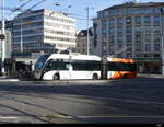 tpg - VanHool Trolleybus Nr.1601 unterwegs in der Stadt Genf am 2023.01.01