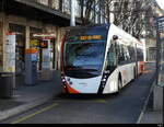 tpg - VanHool Trolleybus Nr.1649 unterwegs in der Stadt Genf am 2023.01.01