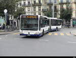 tpg - Mercedes Citaro  Nr.114 unterwegs in der Stadt Genf am 16.04.2023