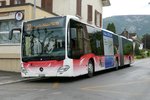 C2 Gelenkbus am warten in Selzach, am 22.5.2016.