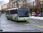 TransN La Chaux de Fonds -Mercedes Citaro Nr.385  NE 146385 unterwegs auf der Linie 300 in La Chaux de Fonds am 2023.12.09