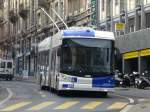 TL Lausanne - Trolleybus Nr.875 unterwegs in Lausanne am 14.02.2015