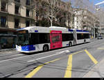 TL - Hess Trolleybus Nr.837 unterwegs auf der Linie 4 in der Stadt Lausanne am 23.03.2019