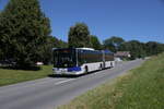 Autobus articulé Lion's City GL 665   Ici sur la route de Montheron.