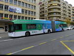 TL - Hess Trolleybus Nr.853 unterwegs in der Stadt Lausanne am 01.10.2022