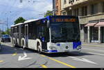 tl - Mercedes Citaro Nr.584 unterwegs auf der Linie 7 in der Stadt Lausanne am 21.05.2025