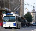 Trolleybus 749 auf der Linie 4 beim Place Bel-Air am 31.10.09