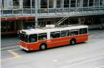 Aus dem Archiv: TL Lausanne - Nr. 739 - FBW/Hess Trolleybus am 7. Juli 1999 in Lausanne, Place Riponne