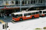 Aus dem Archiv: TL Lausanne - Nr. 725 - FBW/Hess Trolleybus am 7. Juli 1999 in Lausanne, Place Riponne