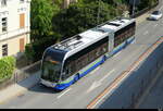 TPL - Hess E-Bus Nr.507  TI 339767 unterwegs auf der Linie 5 in der Stadt Lugano am 18.04.2026