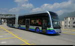 TPL - Hess E-Bus Nr.508  TI 339768 unterwegs auf der Linie 5 beim Bahnhof von Lugano am 18.04.2026