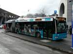 VBL - Mercedes Citaro  Nr.158  LU  15092 unterwegs auf der Linie 23 bei den Haltestellen vor dem Bahnhof in Luzern am 03.01.2014
