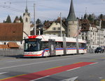 VBL - Trolleybus Nr.238 unterwegs auf der Linie 1 in Luzern am 28.03.2016