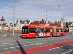 VBL - Trolleybus Nr.210 unterwegs auf der Linie 8 in Luzern am 28.03.2016