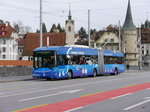 VBL - Trolleybus Nr.223 unterwegs auf der Linie 8 in Luzern am 28.03.2016