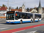 VBL - Mercedes Citaro Nr.167  LU 174637 unterwegs auf der Linie 24 in Luzern am 28.03.2016
