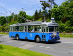 VBL Luzern - FBW-FFA Trolleybus Oldtimer Nr.25 unterwegs in Luzern mit Publikumsfahrten anlässlich der 75 Jahrfeier der VBL und Trolleybus Days 2016 am 21.05.2016