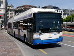 VBL - Trolleybus Nr.231 unterwegs auf der Linie 1 in der Stadt Luzern am 21.05.2016