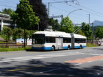 VBL - Trolleybus Nr.205 unterwegs auf der Linie 8 in der Stadt Luzern am 21.05.2016