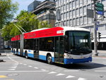 VBL - Trolleybus Nr.215 unterwegs auf der Linie 4 in der Stadt Luzern am 21.05.2016