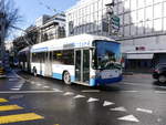 VBL - Trolleybus Nr.202 unterwegs auf der Linie 4 in Luzern am 09.12.2017