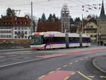 VBL - Trolleybus Nr.410 unterwegs auf der Linie 8 in Luzern am 03.02.2018