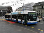 VBL - Trolleybus Nr.225 unterwegs auf der Linie 6 in Luzern am 03.02.2018