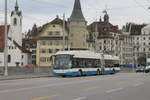 vbl Nr. 230 (Hess Swisstrolley 4 BGT-N2D) am 11.3.2021 auf der Seebrücke